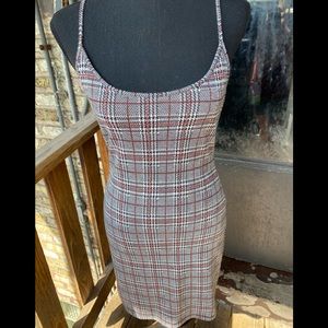 Cute fitted plaid dress